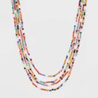 Sugarfix By Baublebar Beaded Statement Necklace - Navy Blue