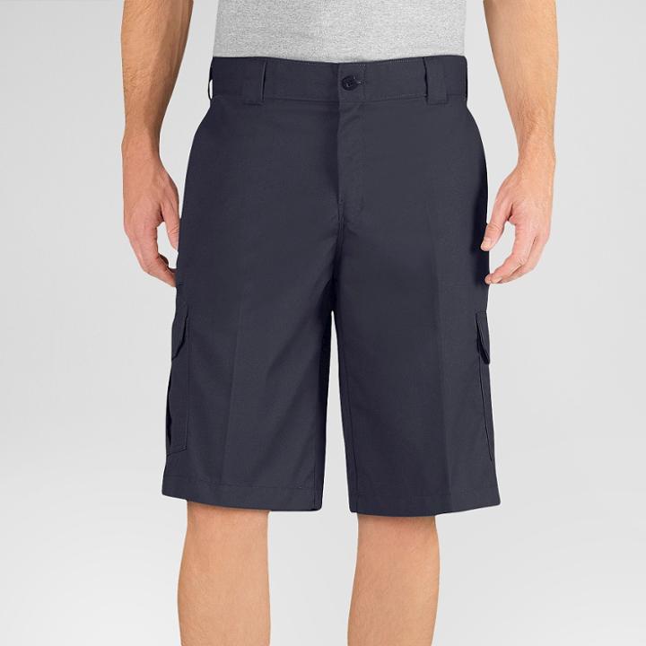 Dickies Men's Big & Tall Relaxed Fit Flex Twill 13 Cargo Shorts- Dark Navy