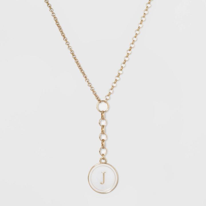 Initial J Necklace 16+3 - A New Day Gold, Gold - J