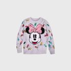 Women's Disney Minnie Mouse Holiday Cheer Sweater - Gray Xs - Disney