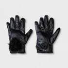 Girls' Faux Pom Solid Gloves - Cat & Jack Black