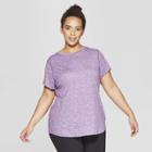 Women's Plus Size Short Sleeve Soft T-shirt - C9 Champion Purple Heather