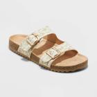 Kids' Drew Slip-on Footbed Sandals - Cat & Jack Floral Beige