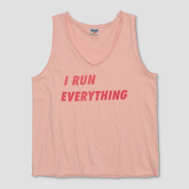 Junk Food Women's Wonder Woman I Run Everything Tank Top - Pink