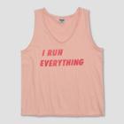 Junk Food Women's Wonder Woman I Run Everything Tank Top - Pink