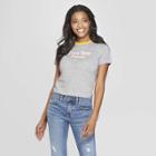 Women's Short Sleeve Own Your Power Graphic T-shirt - Freeze (juniors') - Gray