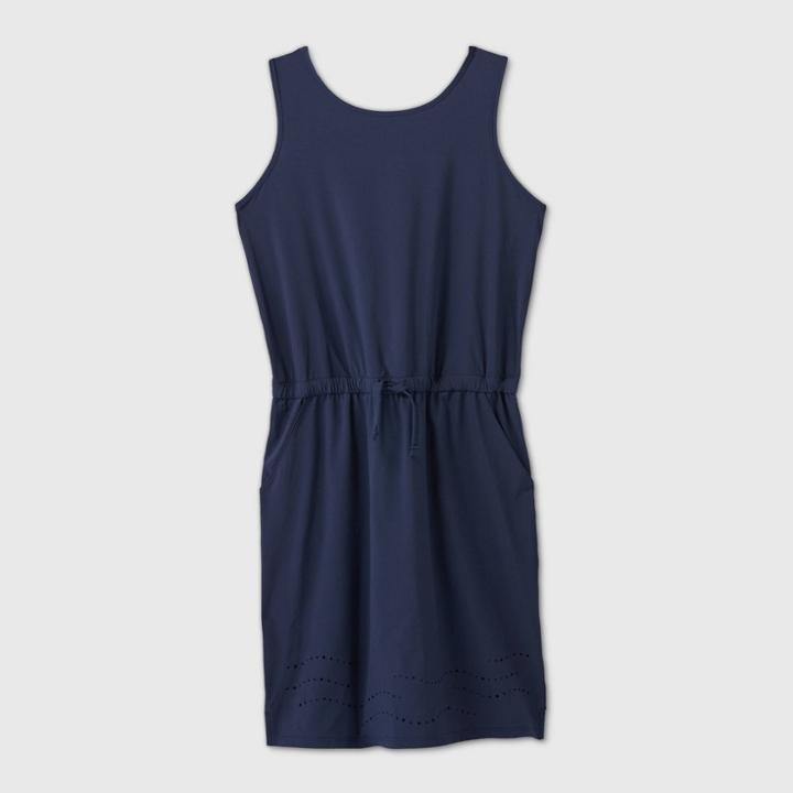 Girls' Stretch Woven Dress - All In Motion Navy Xs, Girl's, Blue