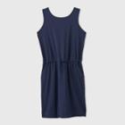 Girls' Stretch Woven Dress - All In Motion Navy Xs, Girl's, Blue