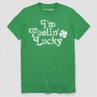 Fifth Sun Men's Short Sleeve I'm Feeling Lucky Graphics T-shirt - Kelly Green