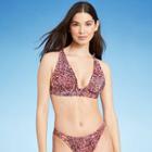 Women's Tall Triangle Bikini Top - Shade & Shore Animal Print