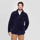 Men's Standard Fit Sherpa Sweatshirt - Goodfellow & Co Navy Voyage 2xl, Men's, Blue Voyage