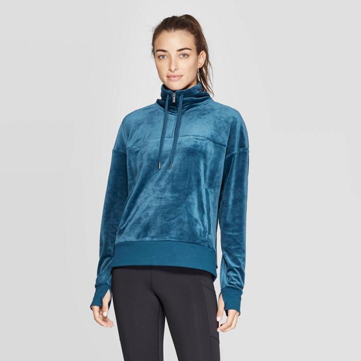 Women's Training Cozy Quarter Zip Pullover - C9 Champion Blue