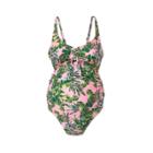 Maternity Island Hopping Lace-up One Piece Swimsuit - Isabel Maternity By Ingrid & Isabel M,