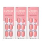 Kiss Impress Press-on Manicure Color Fake Nails - Pretty Pink
