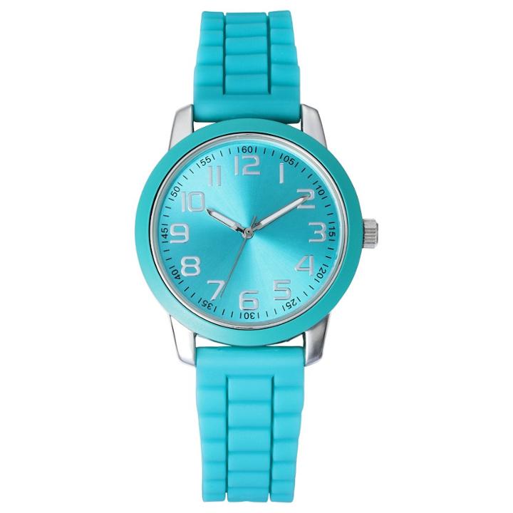Women's Silicone Strap Watch - Xhilaration Green