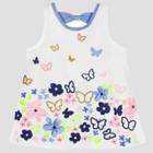 Gerber Graduates Toddler Girls' Butterfly Tunic - White 12m, Girl's,