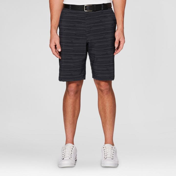 Men's Textured Printed Golf Shorts - Jack Nicklaus Caviar/black
