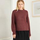 Women's Crewneck Pullover Sweater - Universal Thread Burgundy