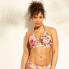 Women's Ruched Bikini Top - Kona Sol Yellow Floral