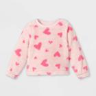 Toddler Girls' Sherpa Pullover Sweatshirt - Cat & Jack Pink