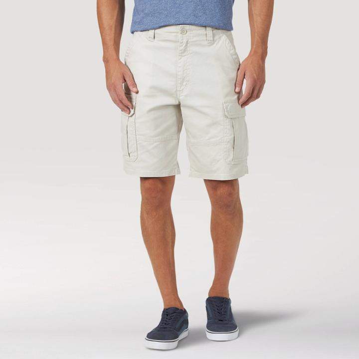 Wrangler Men's Big & Tall 10 Cargo Shorts - Stone 46,