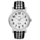 Timex Originals Watch With Houndstooth Strap - Silver/black Tw2p988002b, Adult Unisex, Black/white
