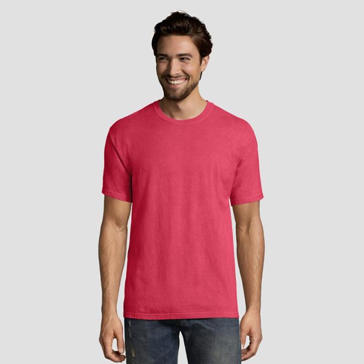Petitehanes 1901 Men's Short Sleeve T-shirt - Crimson