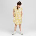 Girls' Octopus Print Sustainable Dress - Cat & Jack Yellow