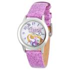 Girls' Disney Princess Rapunzel Stainless Steel Glitz Watch - Purple, Girl's