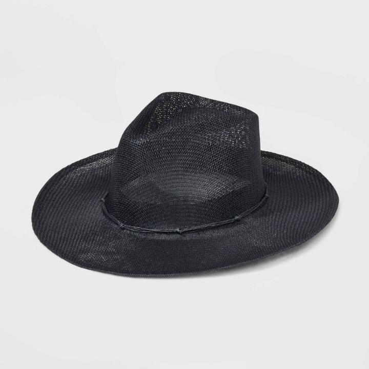 Women's Western With Band Cowboy Hat - Wild Fable Black