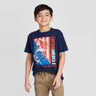 Boys' Marvel The Avengers Capt America T-shirt - Blue Xs, Boy's, Gray