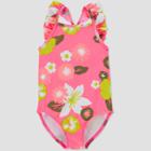 Toddler Girls' Floral One Piece Rash Guard - Just One You Made By Carter's Pink