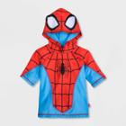 Boys' Marvel Spider-man Rash Guard - Red 3 - Disney