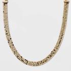 Gold Rhinestone Mesh Collar Necklace - A New Day