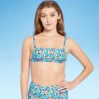 Juniors' Apron Front Bralette Bikini Top - Xhilaration Multi Floral