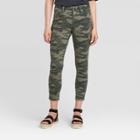 Women's High-rise Cropped Skinny Jeans - Universal Thread Camo Print 00, Women's, Green
