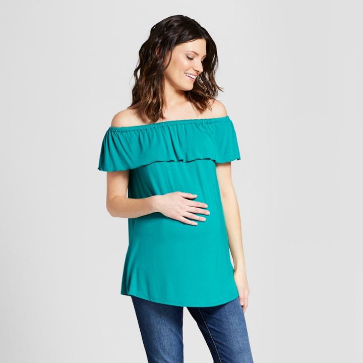 Macherie Maternity Short Sleeve Off The Shoulder Top - Ma Cherie Fanfare