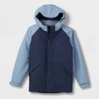 Kids' Solid 3-in-1 Rain Jacket - Cat & Jack Navy