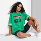 Women's Short Sleeve Oversized T-shirt - Wild Fable Jade