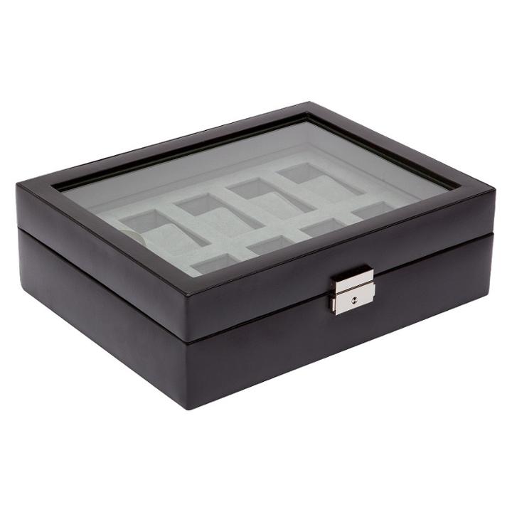 Wolf 10pk Watch Box - Black, Adult Unisex