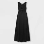 Sleeveless Tie-front Nursing Maternity Dress - Isabel Maternity By Ingrid & Isabel Black