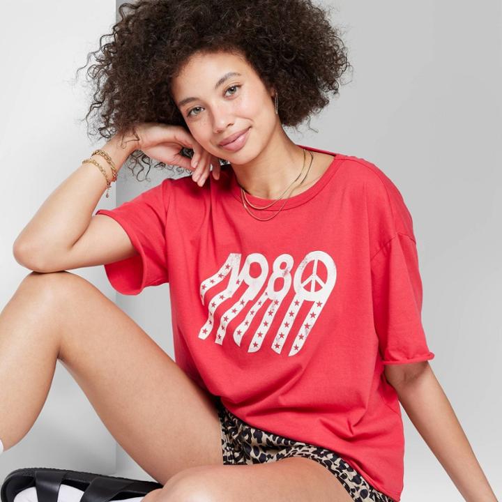 Women's Ascot + Hart 1980 Short Sleeve Graphic T-shirt - Red