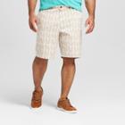 Men's Big & Tall 10.5 Pineapple Print Linden Flat Front Shorts - Goodfellow & Co White