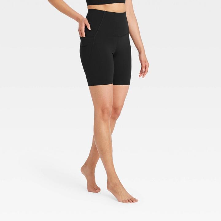 Women's Ultra High-rise Bike Shorts - All In Motion Black