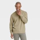 Men's Relaxed Fit Crew Neck Pocket Sweatshirt - Goodfellow & Co Olive Green