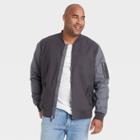 Men's Tall Lightweight Bomber Jacket - Goodfellow & Co Gray