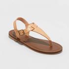 Women's Lady T Strap Sandals - Universal Thread Tan