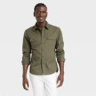 Men's Utility Button-down Shirt - Goodfellow & Co Green
