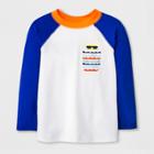 Toddler Boys' Long Sleeve Rash Guard With Pocket - Cat & Jack Blue/white