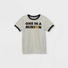 Boys' Universal Minions One In A Minion Short Sleeve T-shirt - Black